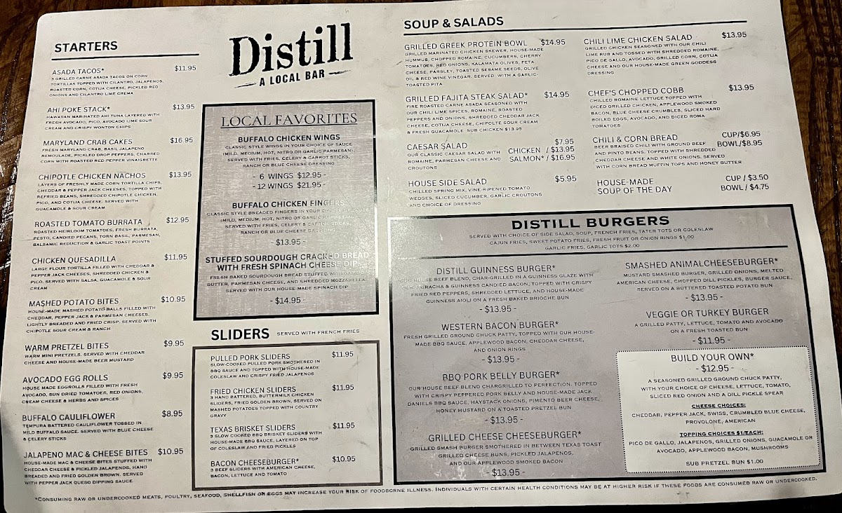 Distill - A Local Bar Photo Menu 1
