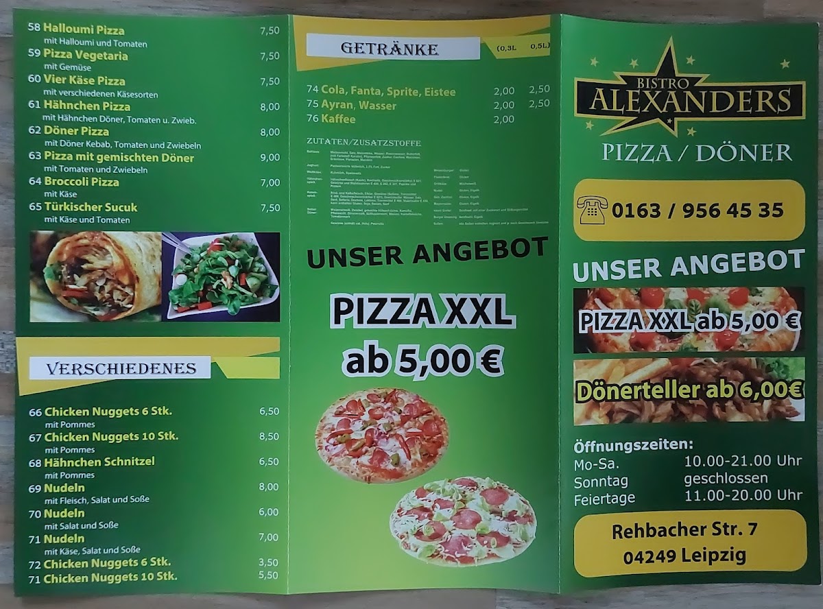 Bistro Alexanders (Knauthain) Photo Menu 1