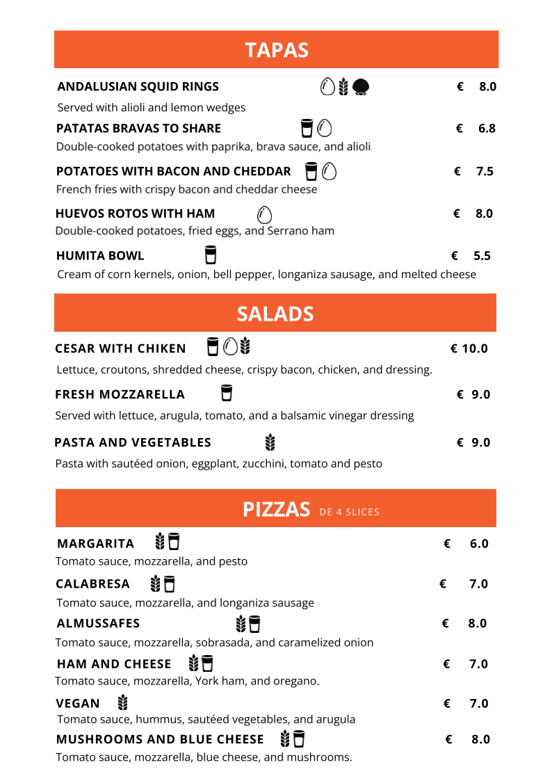 TARONGER café y cocina Photo Menu 1