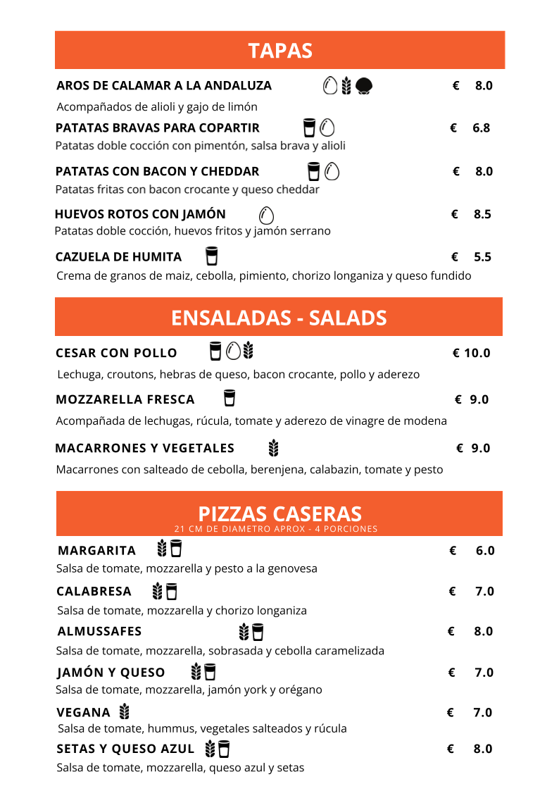 TARONGER café y cocina Photo Menu 2
