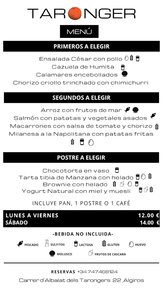TARONGER café y cocina Photo Menu 8