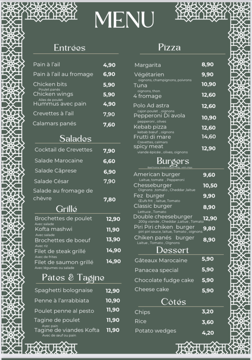 THE BISTRO panacea london lounge Photo Menu 4