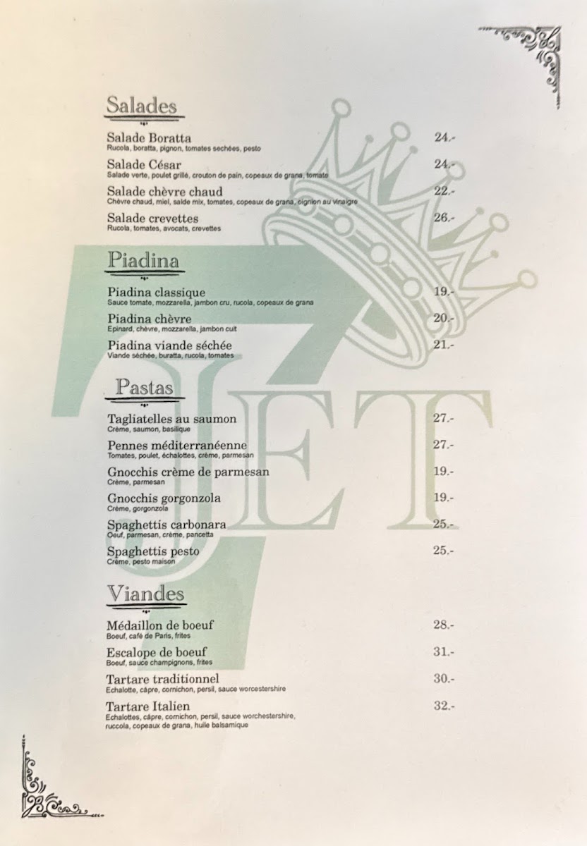 Jet 7 bar restaurant pizzeria Photo Menu 1