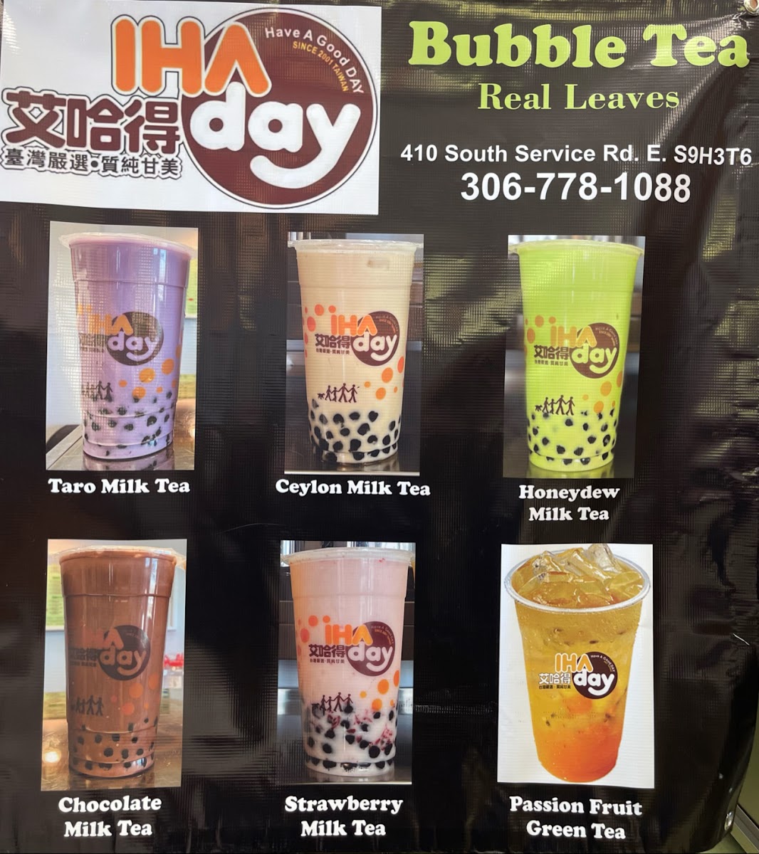 IHAday Bubble Tea Swift Current Photo Menu 6