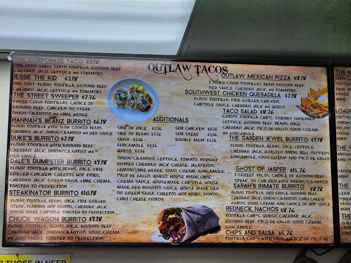 Outlaw Tacos, Pizza, Wings & More Photo Menu 4