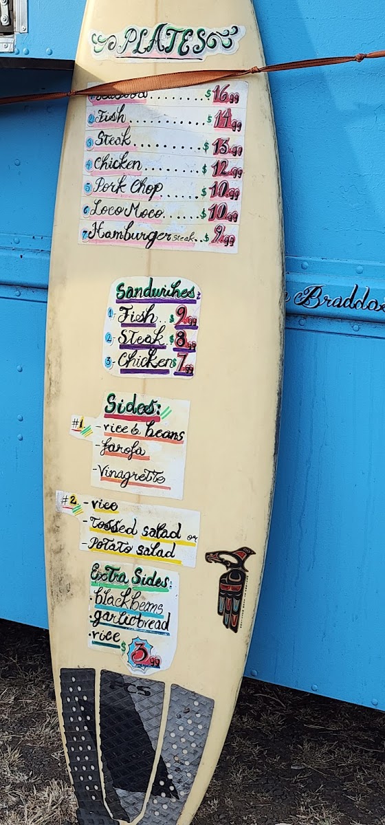 Da Brazilian Braddahs- Waianae Photo Menu 2