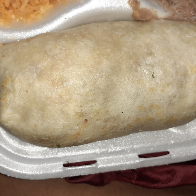 Burrito Platter Charbroiled Steak with Extra Cilantro Rice and Beans Come with It