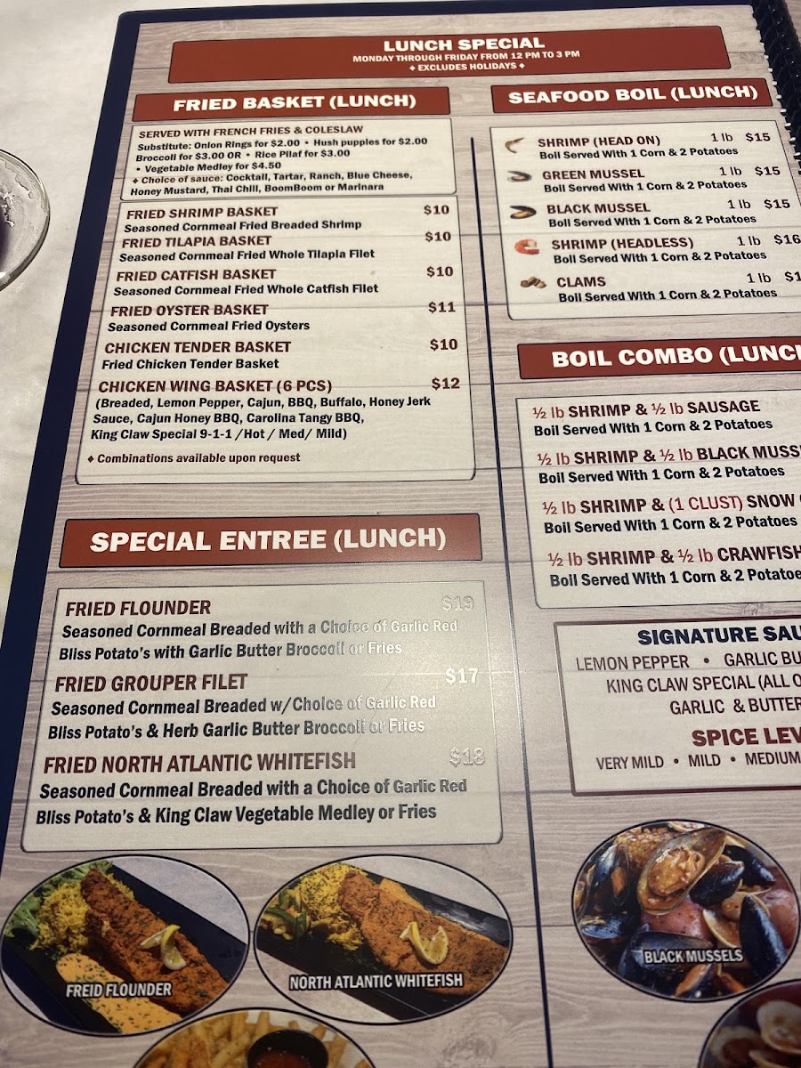 King Claw - Juicy Seafood & Bar Photo Menu 1