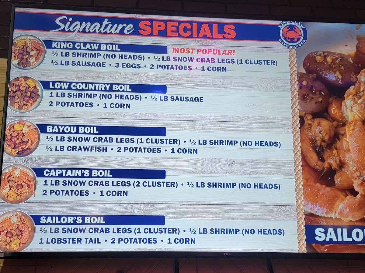 King Claw - Juicy Seafood & Bar Photo Menu 2