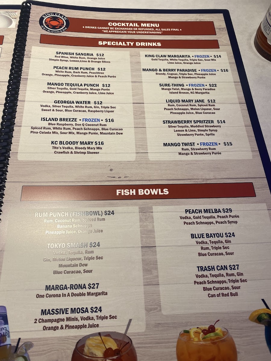King Claw - Juicy Seafood & Bar Photo Menu 3