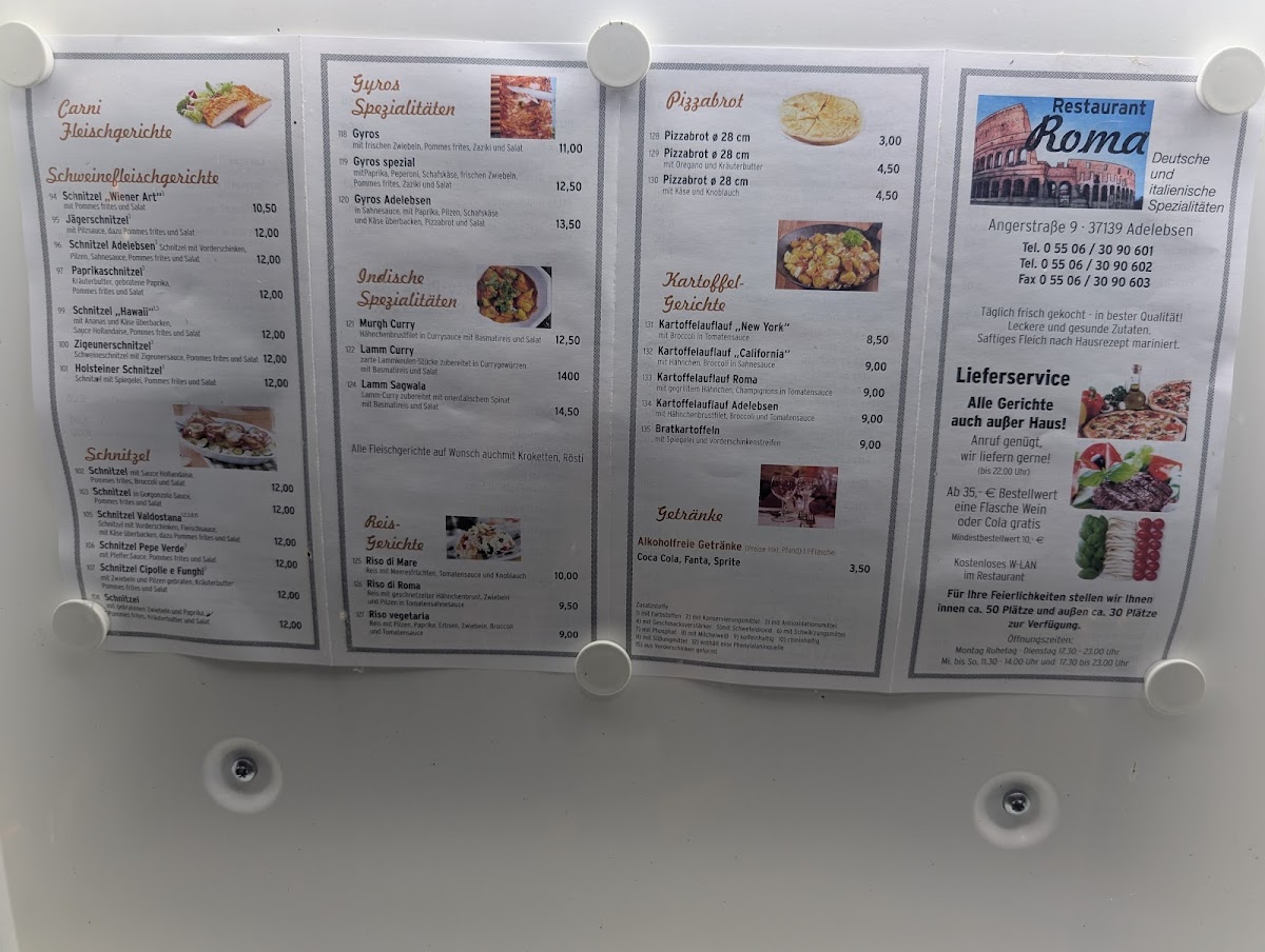 Restaurant Roma Photo Menu 1