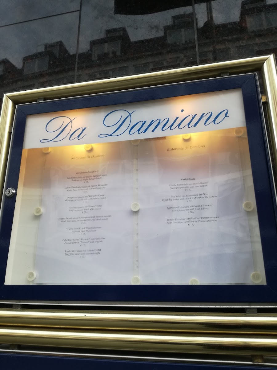 Da Damiano Photo Menu 6