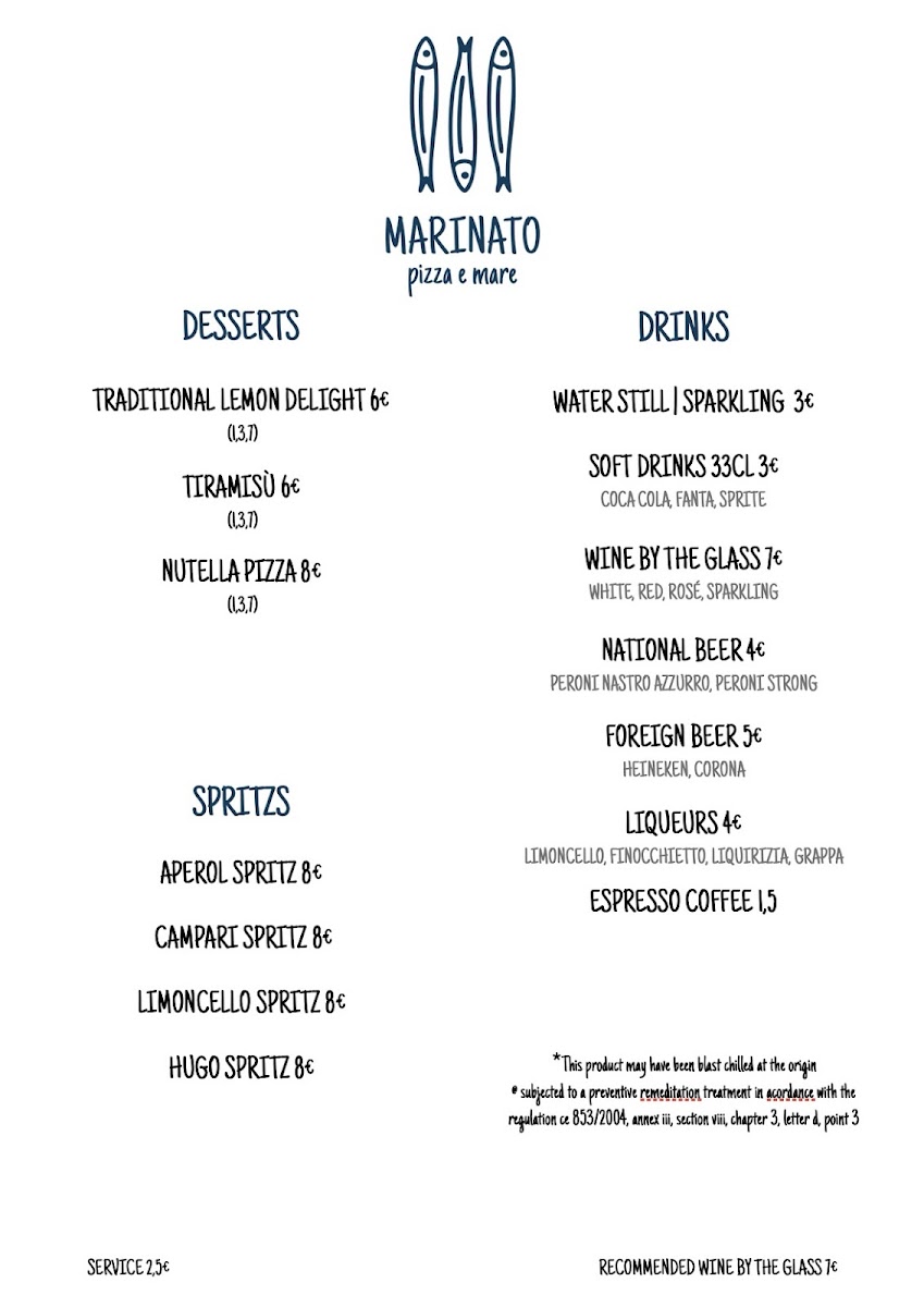 Marinato pizzeria Photo Menu 2