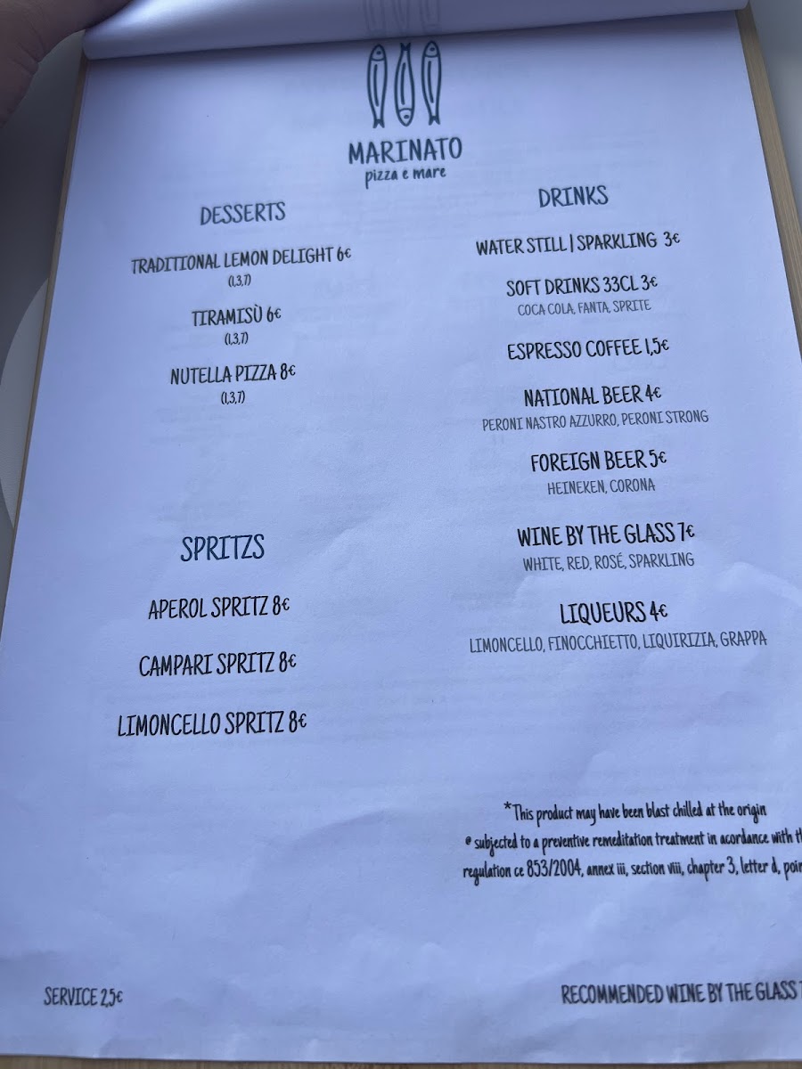 Marinato pizzeria Photo Menu 9