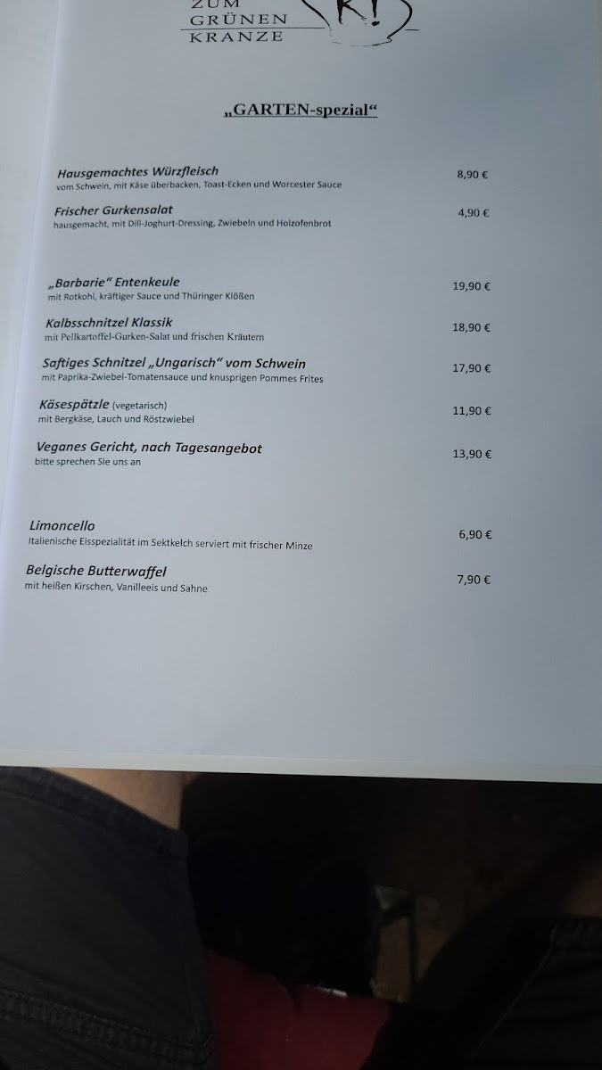 Krug Zum Grünen Kranze - Das Original Photo Menu 6