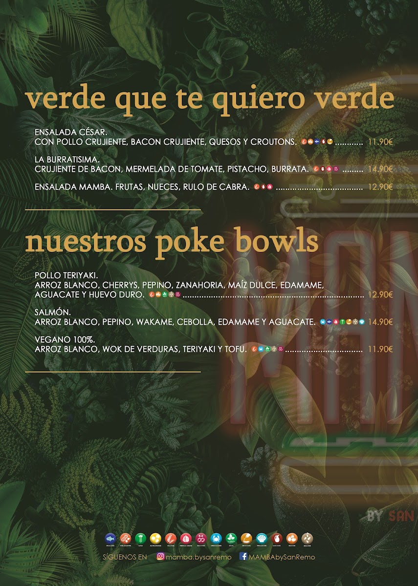 MAMBA by San Remo Photo Menu 5