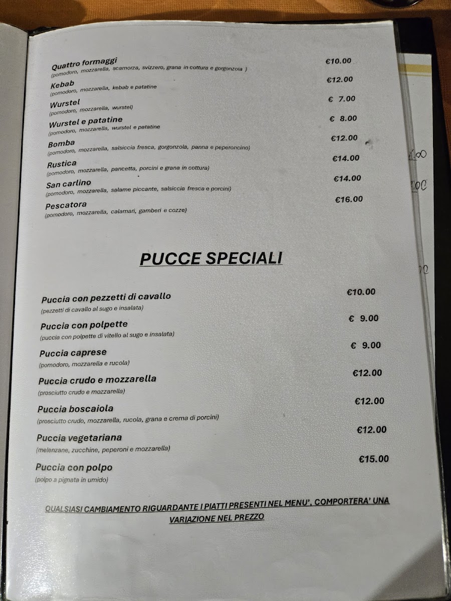 Trattoria Storica San Carlino Photo Menu 1