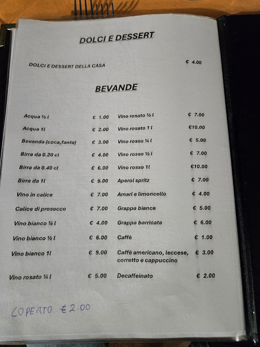 Trattoria Storica San Carlino Photo Menu 4