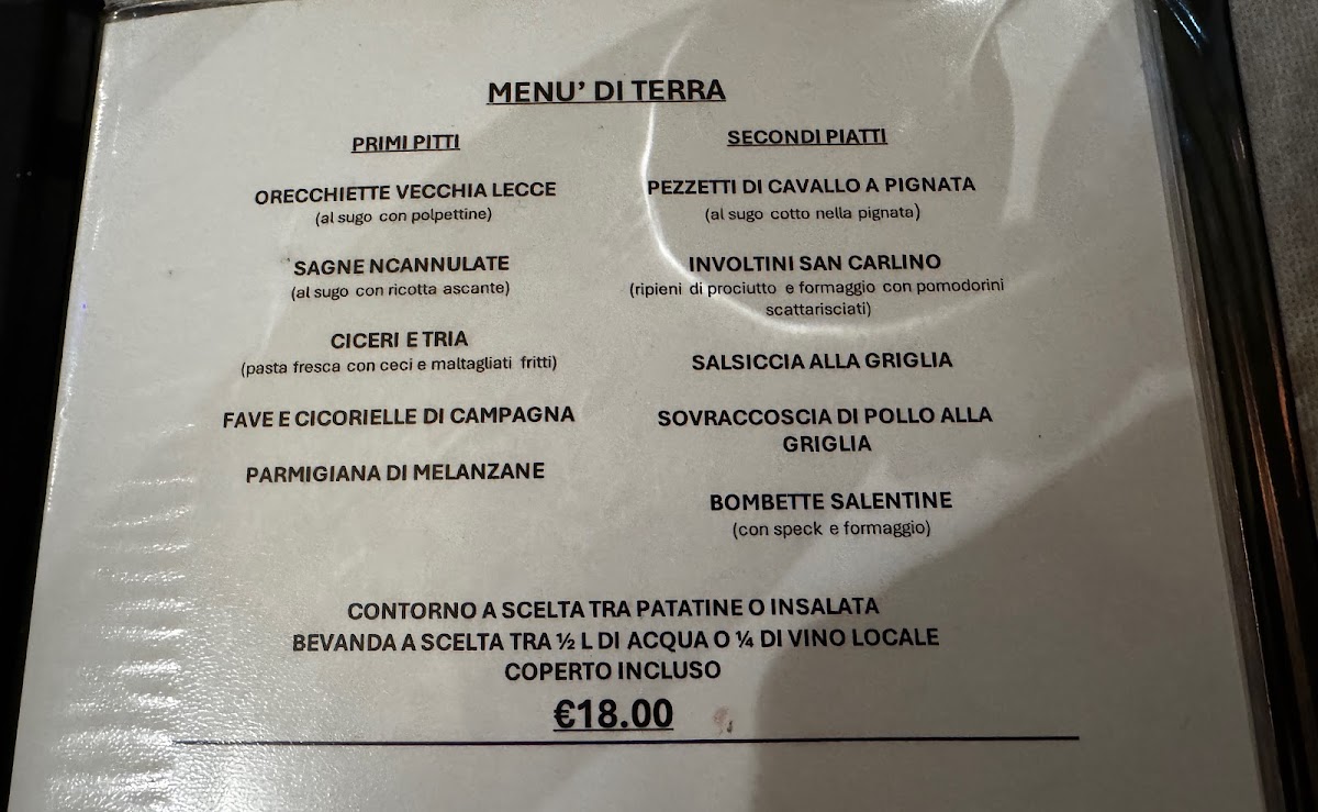Trattoria Storica San Carlino Photo Menu 7