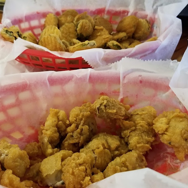 Oysters & Fried Pickles