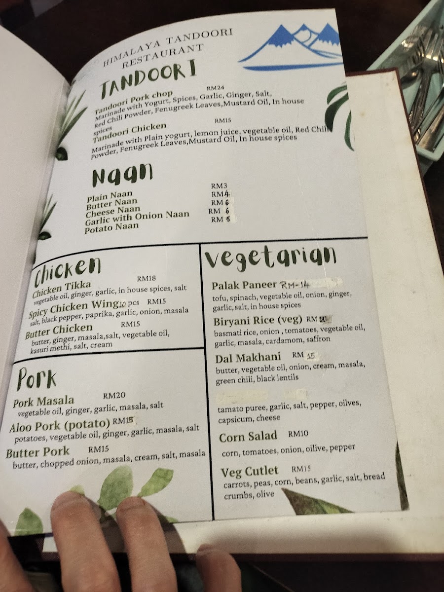 Himalaya Tandoori restaurant Sdn Bhd Photo Menu 2