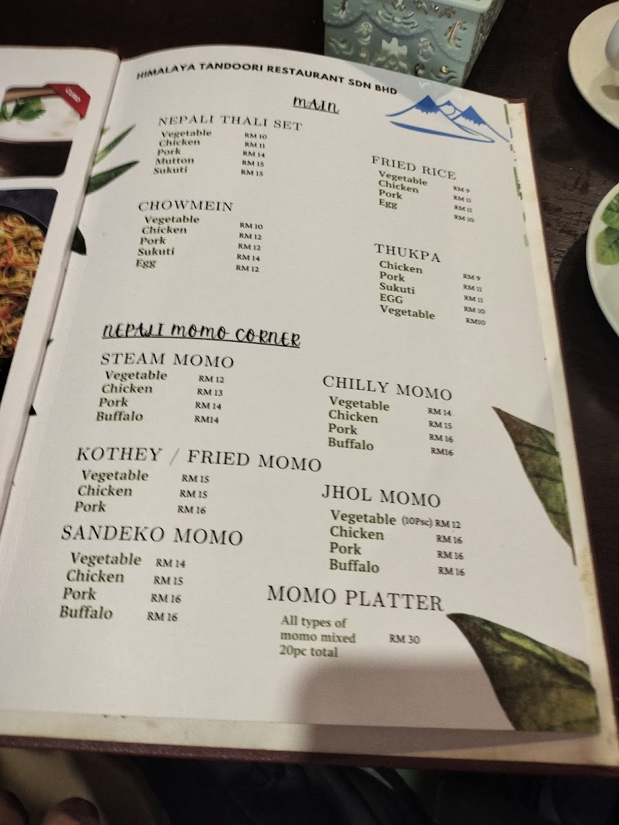 Himalaya Tandoori restaurant Sdn Bhd Photo Menu 4