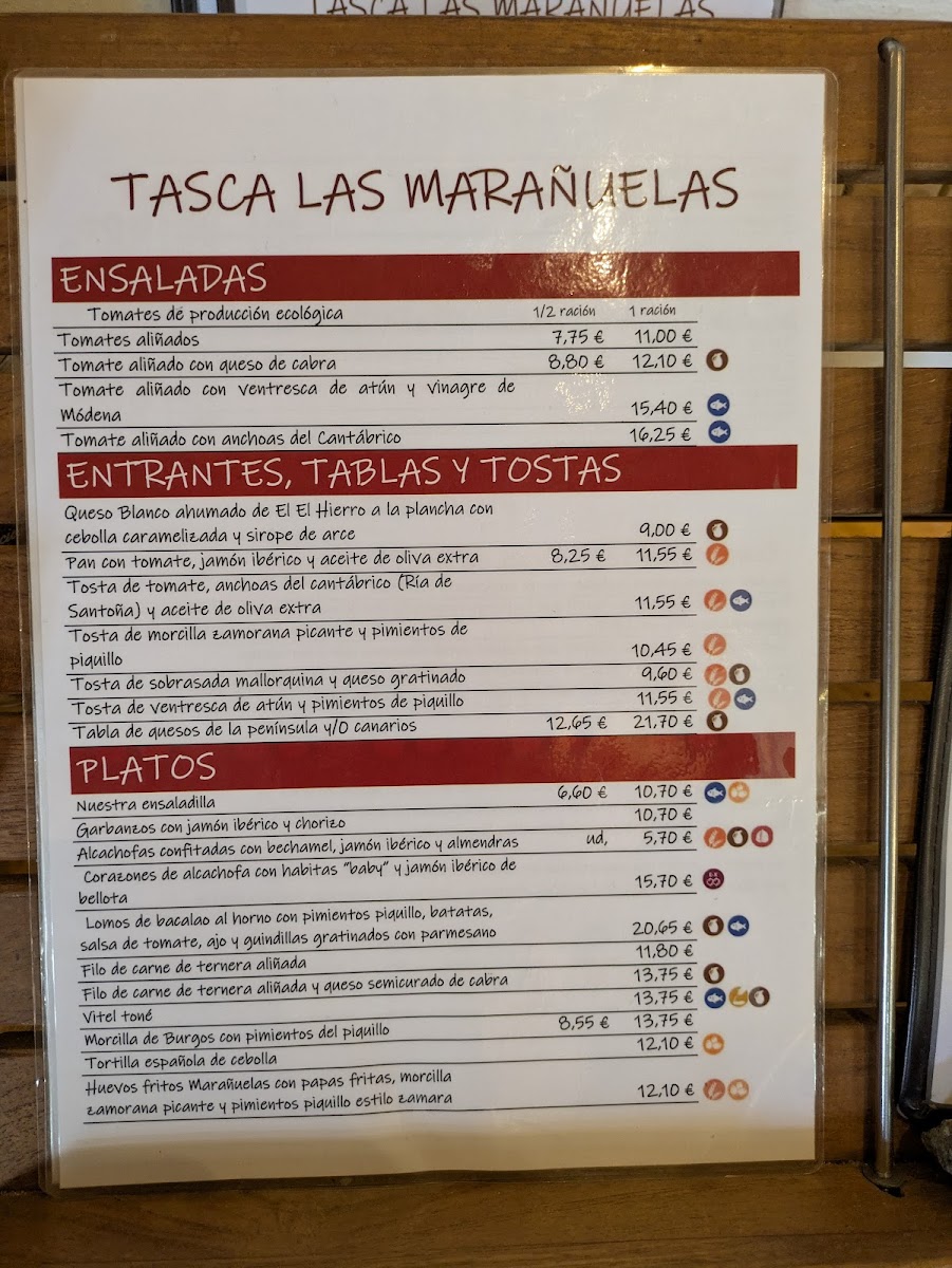 Tasca Las Marañuelas Photo Menu 3