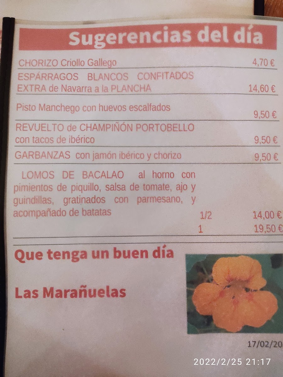 Tasca Las Marañuelas Photo Menu 7