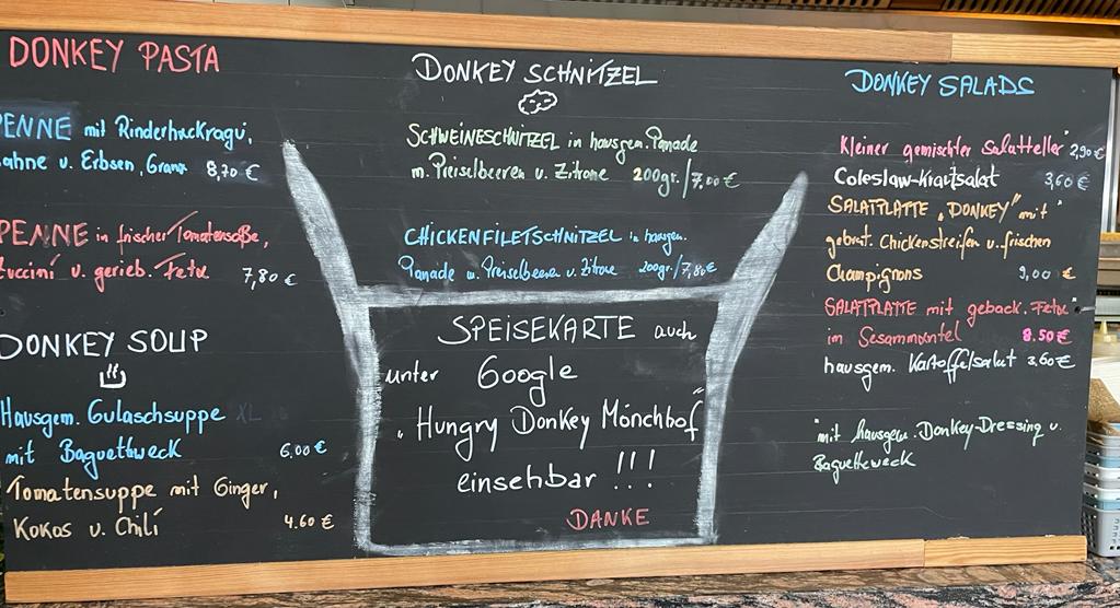 Hungry Donkey Mönchhof Photo Menu 3