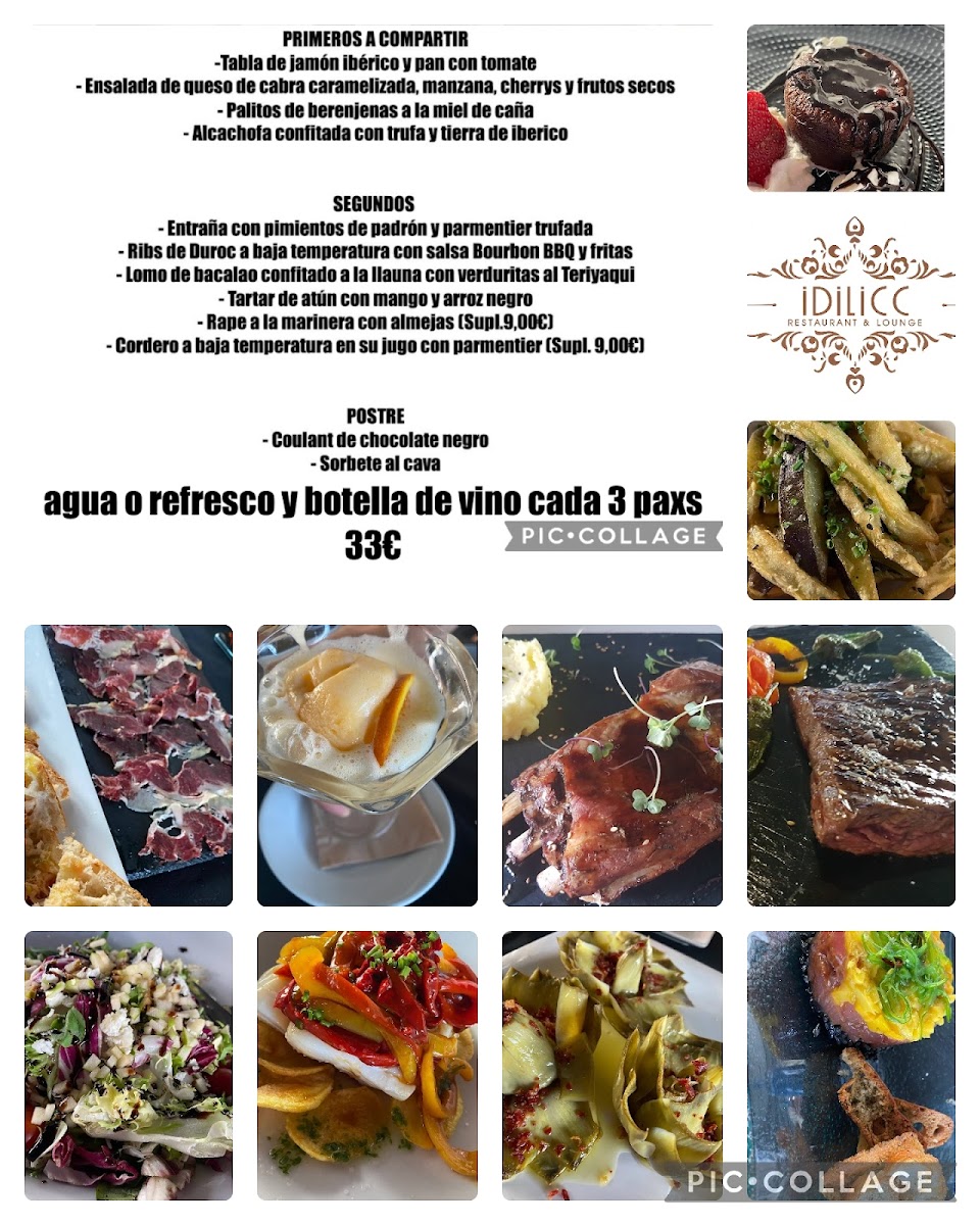 Idilicc restaurant Photo Menu 1