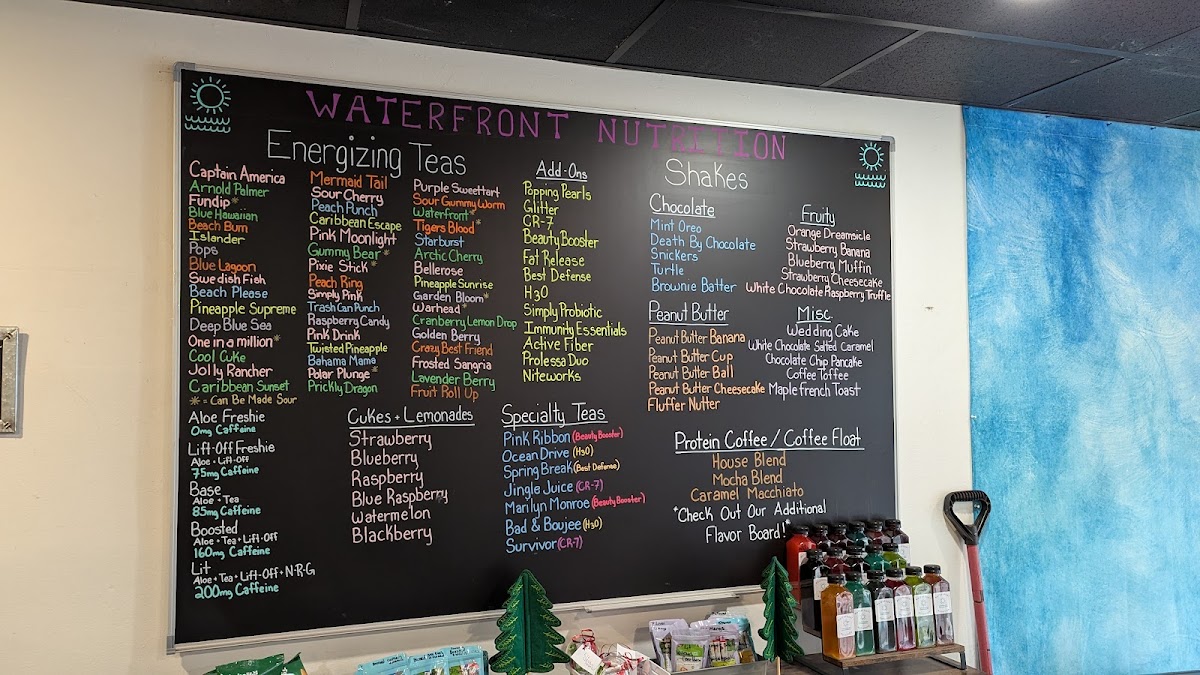 Waterfront Nutrition Photo Menu 1