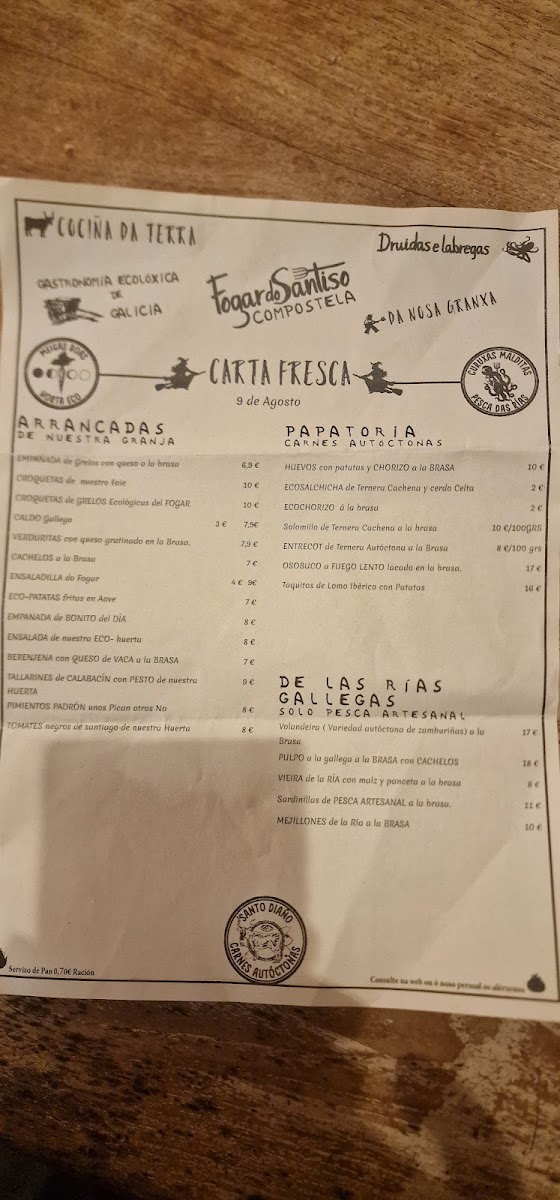 Restaurante Fogar do Santiso Compostela Photo Menu 10