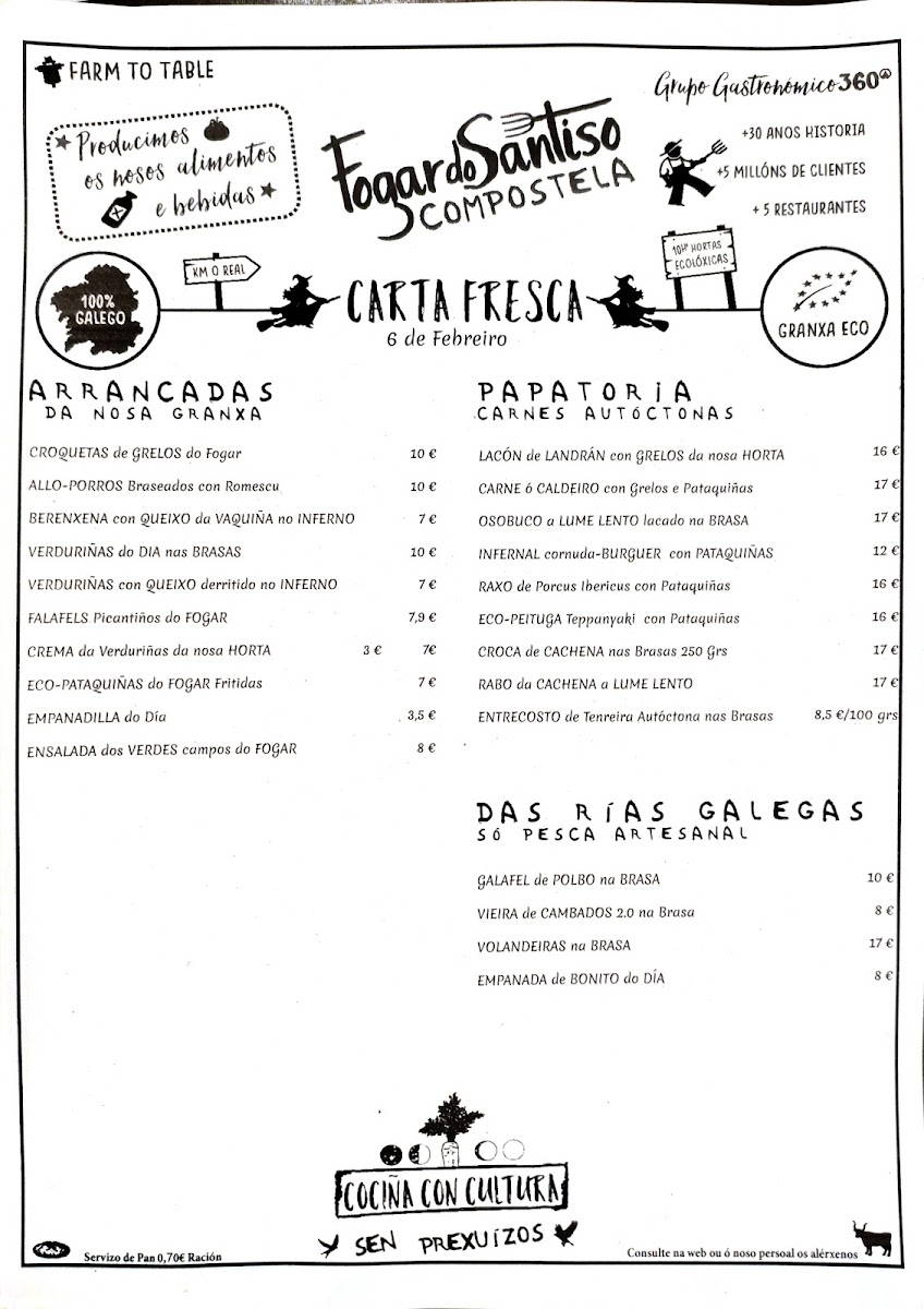 Restaurante Fogar do Santiso Compostela Photo Menu 3
