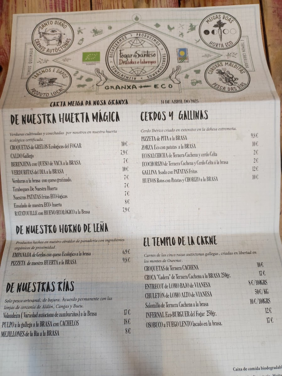 Restaurante Fogar do Santiso Compostela Photo Menu 6