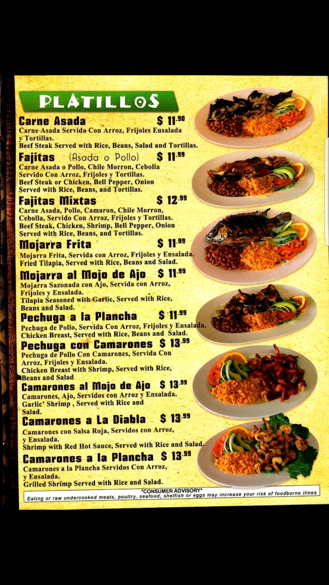 El Ranchito Photo Menu 10