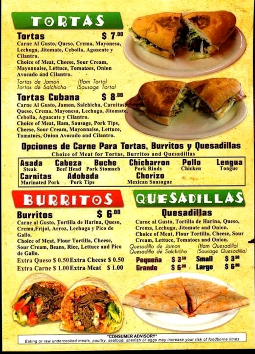 El Ranchito Photo Menu 7