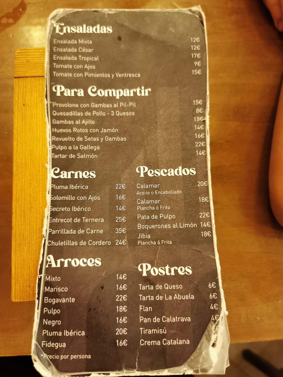 EN EL PUENTE Photo Menu 3