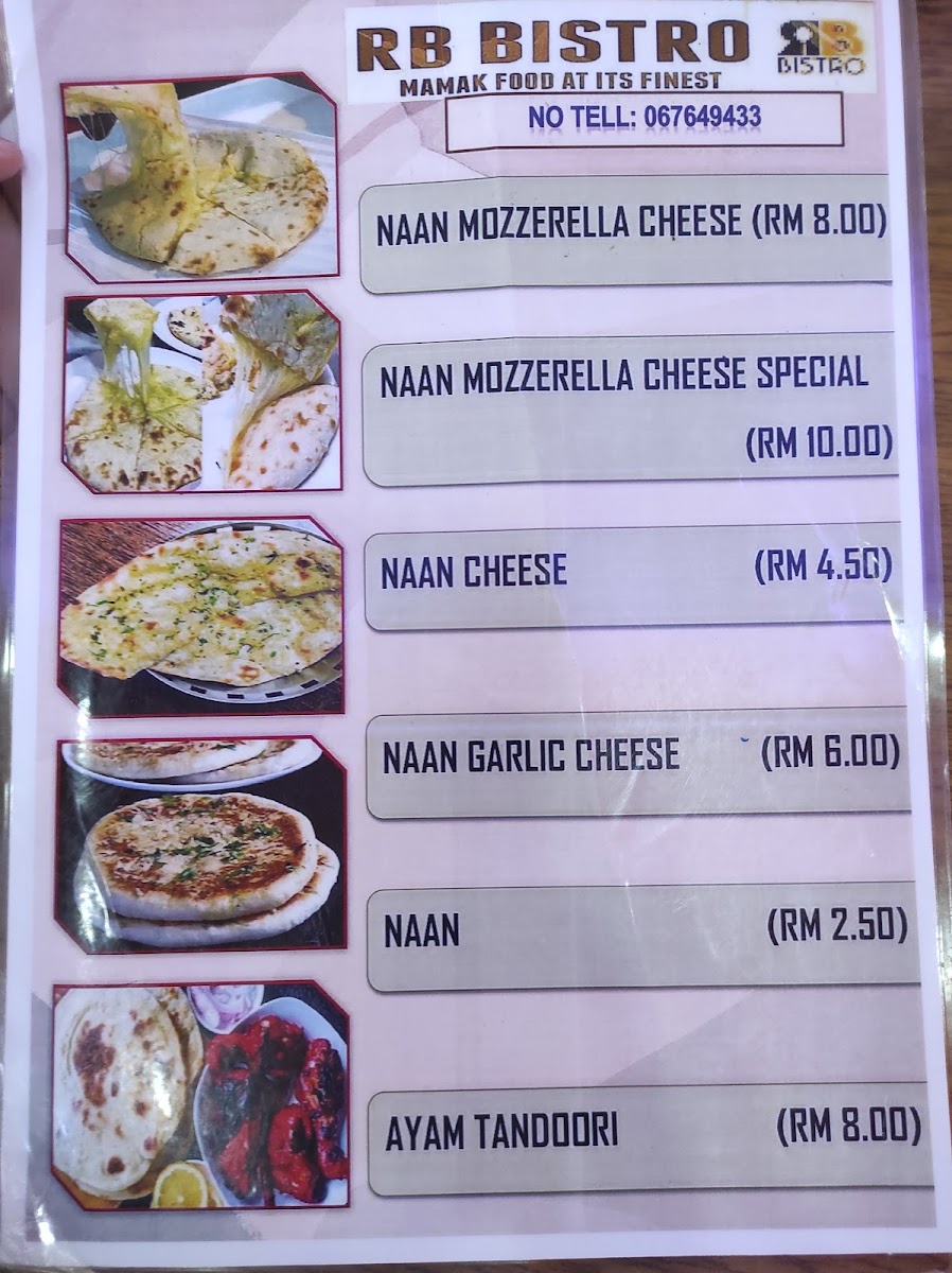 RB BISTRO @ SEREMBAN Photo Menu 1