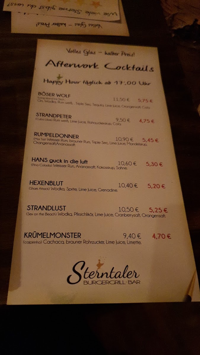 Sterntaler Burger Photo Menu 6