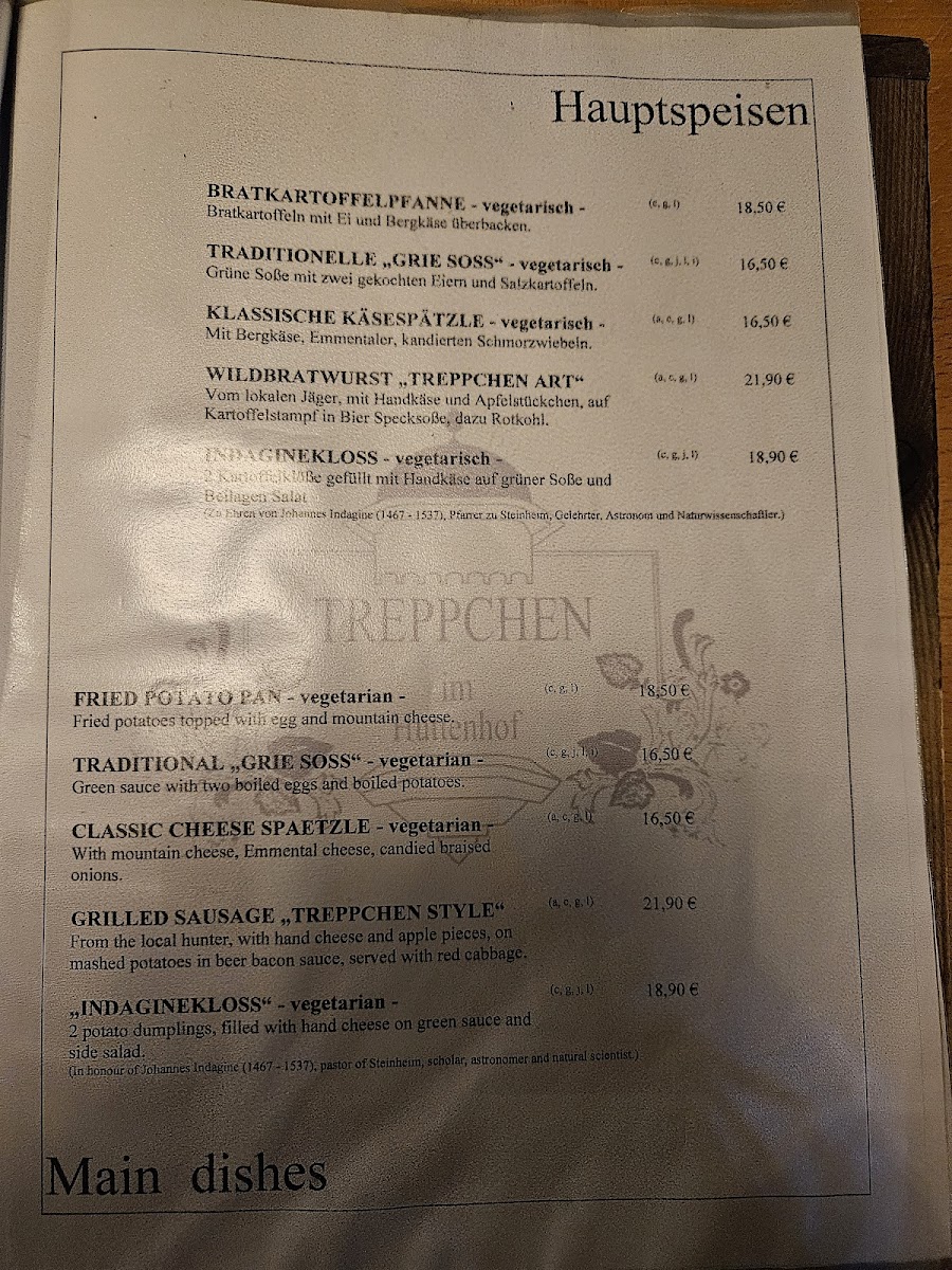 Treppchen im Huttenhof Photo Menu 2