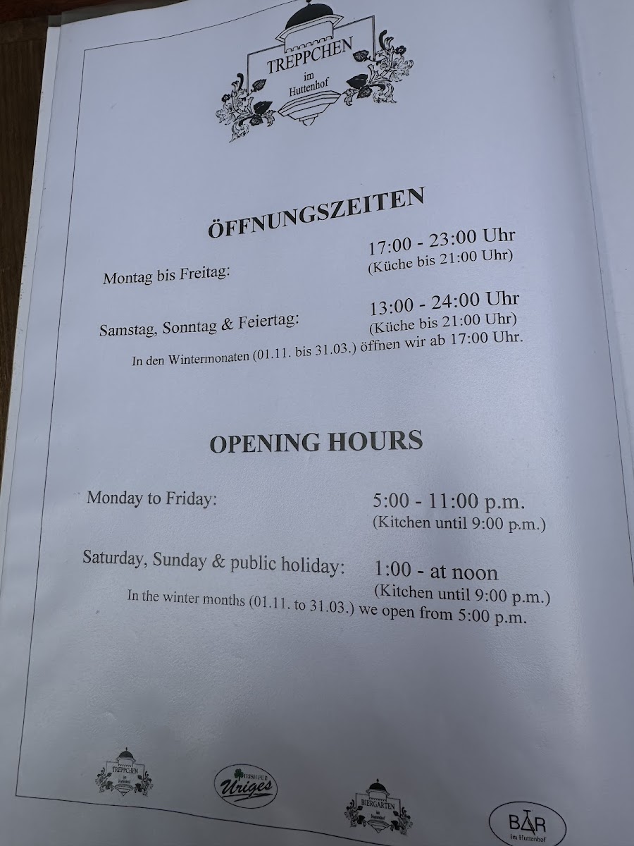 Treppchen im Huttenhof Photo Menu 9