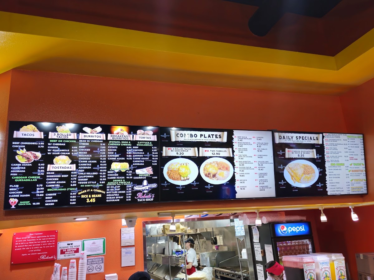 Roberto's Taco Shop Photo Menu 1