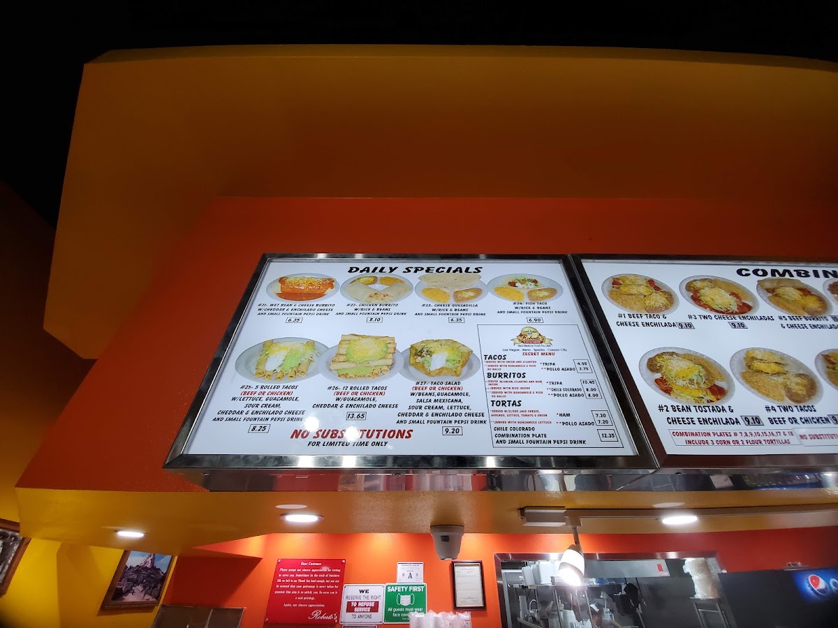Roberto's Taco Shop Photo Menu 4
