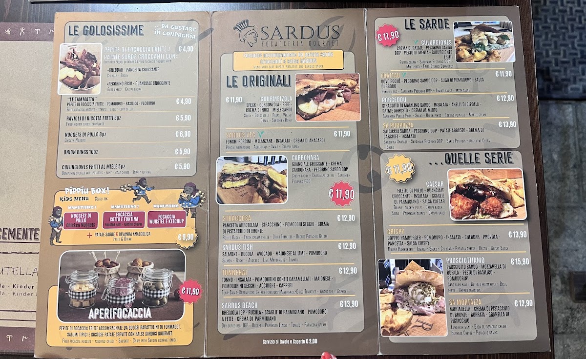 Sardus Focacceria Gourmet Photo Menu 3
