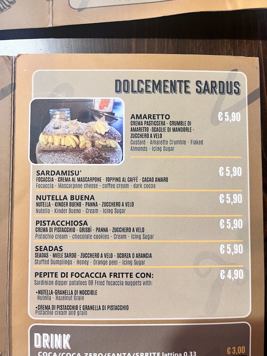 Sardus Focacceria Gourmet Photo Menu 4