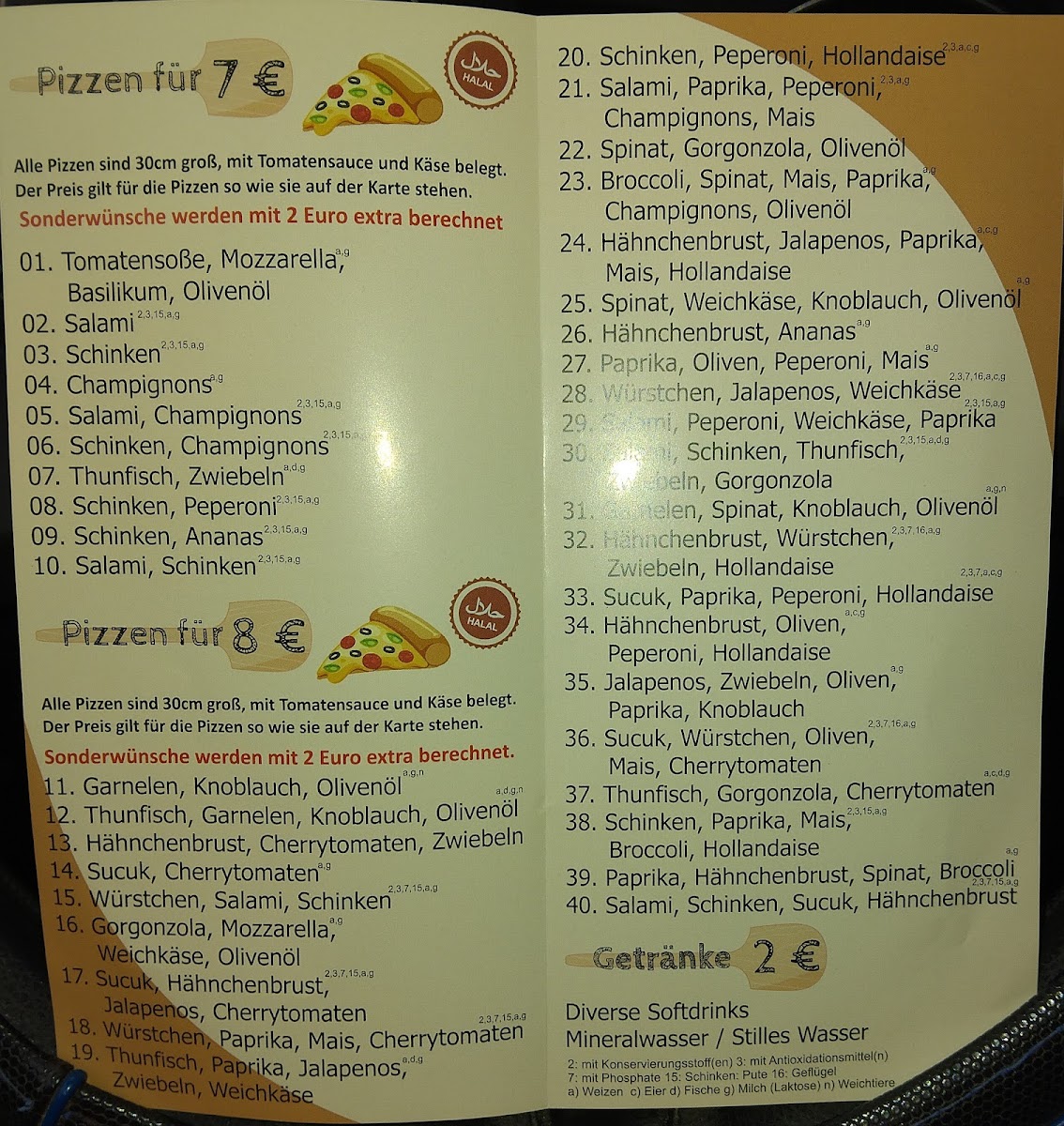 Lala's Pizza Photo Menu 2