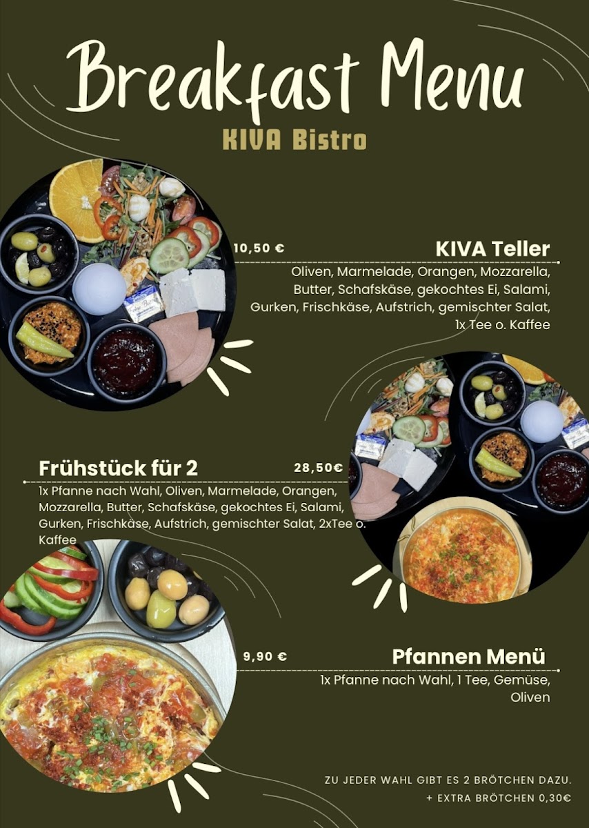 KIVA Bistro Photo Menu 1