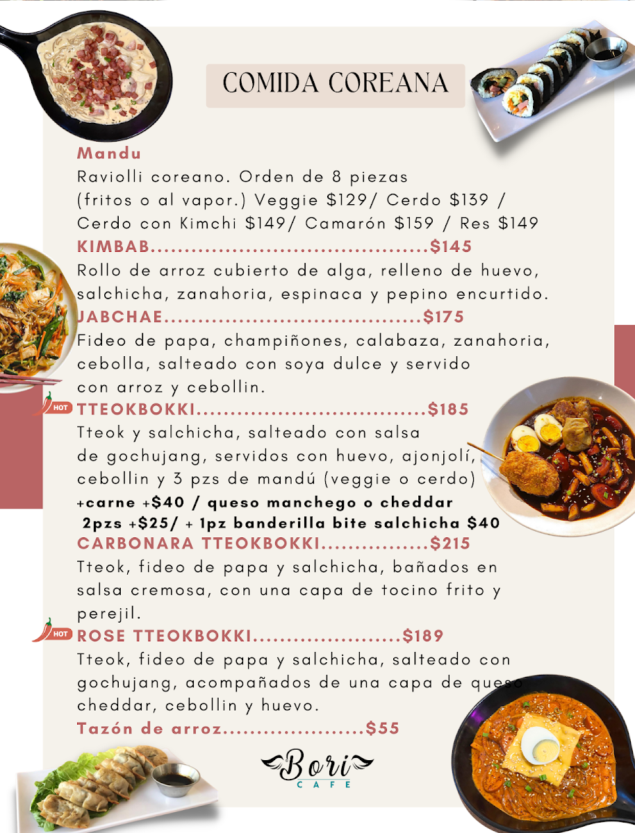 Bori, Café y Comida Coreana Photo Menu 4