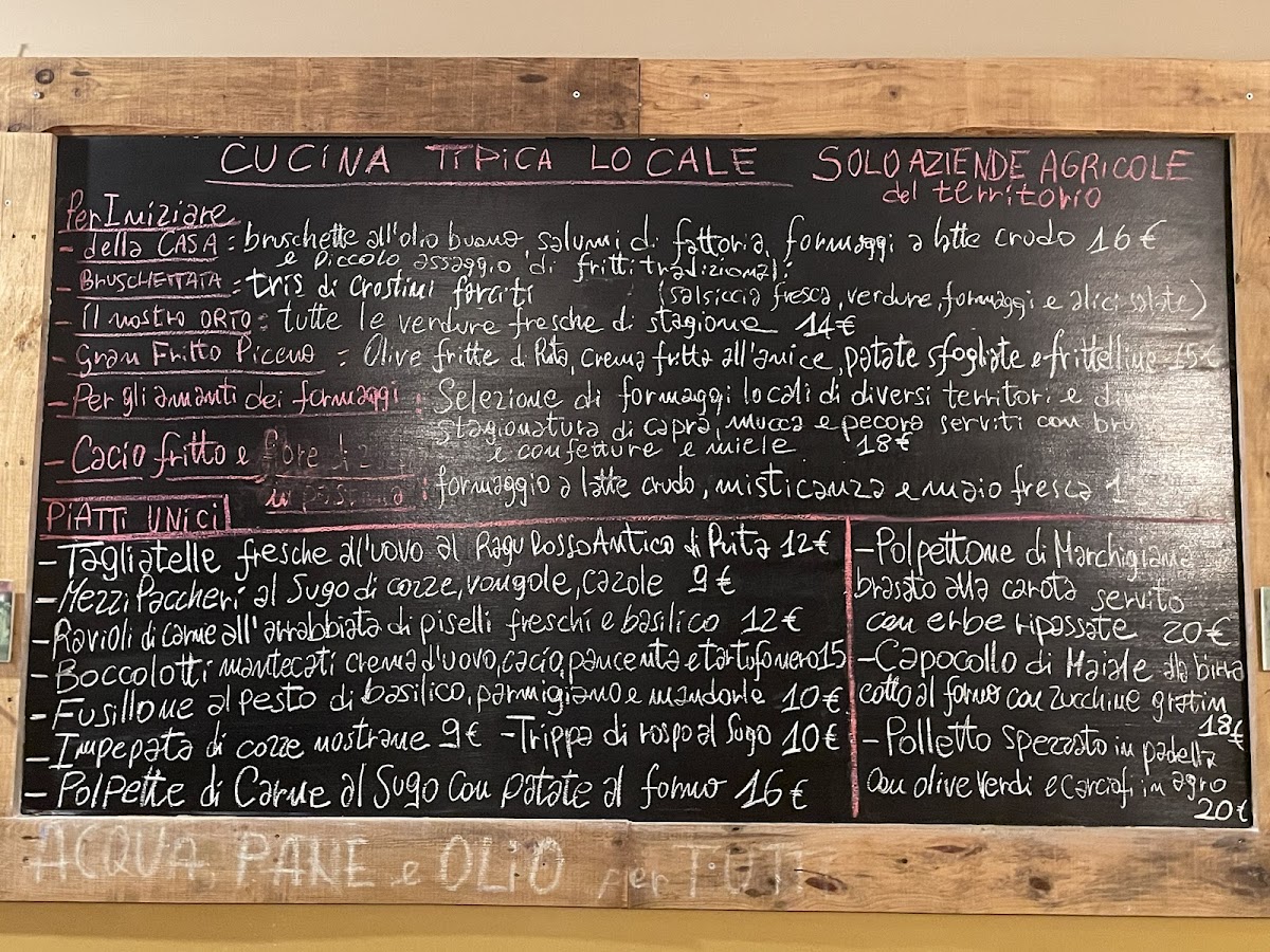 Trattoria da Rita Photo Menu 1