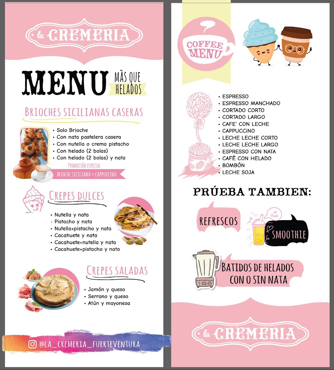 La Cremeria Heladeria Artesanal Photo Menu 1